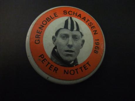 Peter Nottet voormalig langebaanschaatser,Olympische Winterspelen van 1968 te Grenoble